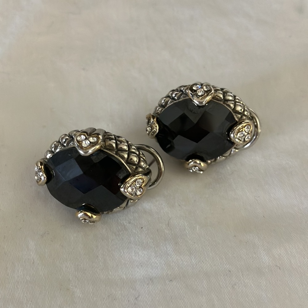 Black Crystal Earrings